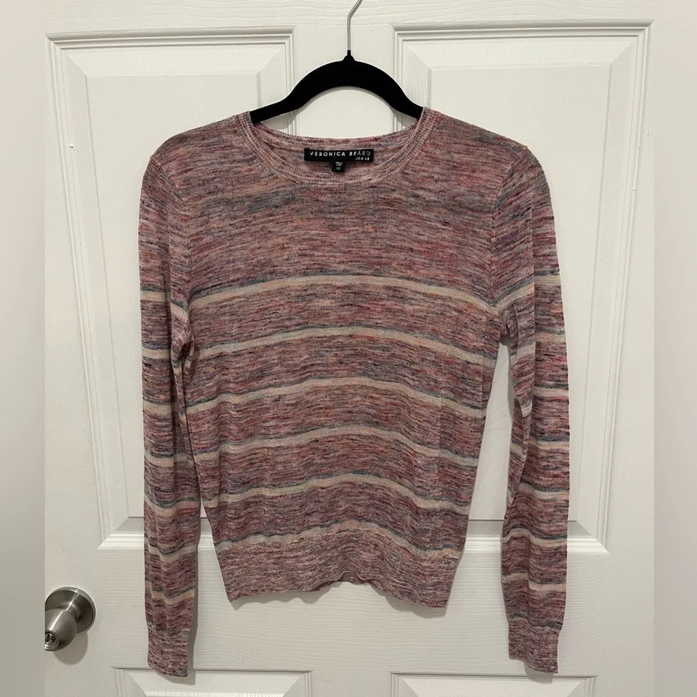 Veronica Beard Henderson Linen Blend Sweater Size XS